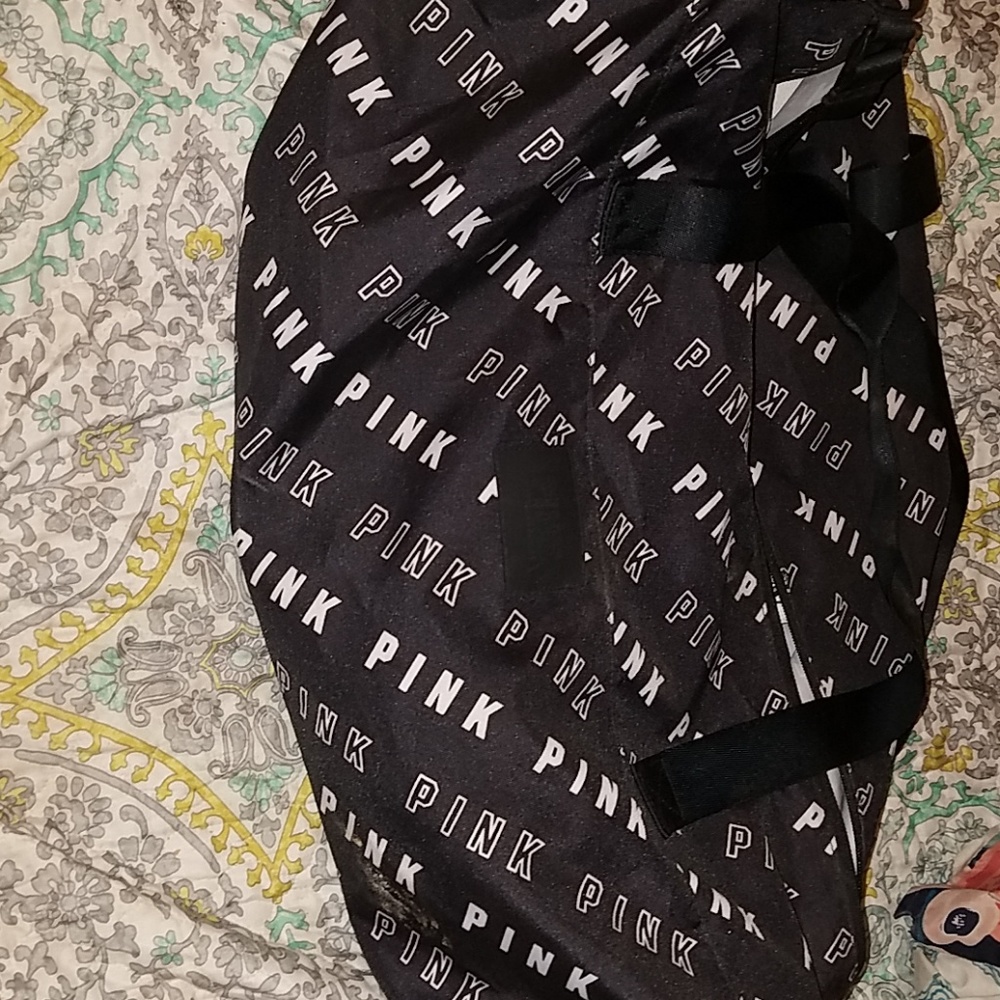 Pink duffle